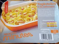 Mängden socker i Tagliatelles à la carbonara