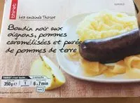 Mängden socker i Boudin noir aux oignons, pommes caramélisées et purée de pommes de terre