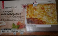 Mängden socker i Lasagnes à la bolognaise