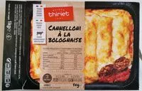 Mängden socker i Cannelloni à la bolognaise