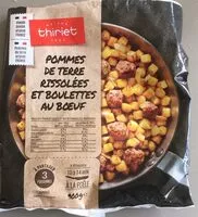 Mängden socker i Pommes de terre rissolées et boulettes de boeuf