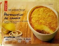 Mängden socker i Parmentier de canard