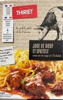 Mängden socker i Joue de boeuf et spaetzle