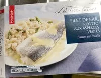 Mängden socker i Filet de bar, risotto aux asperges vertes, sauce au chablis