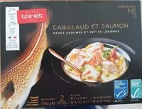 Mängden socker i Cabillaud et saumon sauce agrumes et petits légumes