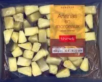Mängden socker i Ananas en morceaux