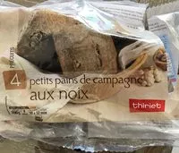 Mängden socker i Pain de campagne aux noix