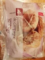 Mängden socker i 4 petits pains de campagne