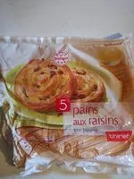 Mängden socker i Pains aux raisins