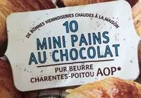 Mängden socker i 10 mini pains au chocolat