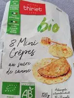 Mängden socker i Mini crêpes bio