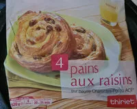 Mängden socker i 4 pains aux raisins