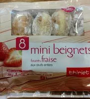 Mängden socker i Mini beignets fourrés fraise
