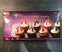 Mängden socker i 8 mini sapins sucrés