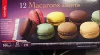 Mängden socker i 12 Macarons assortis
