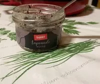 Mängden socker i tapenade noire