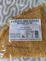 Mängden socker i Crepes bretonnes