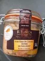 Mängden socker i Foie gras de canard entier