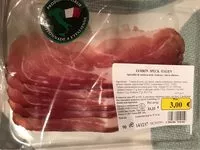 Mängden socker i Chiffonnade de Speck italien