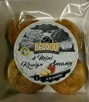 Mängden socker i 4 Mini Kouign Amann à la pomme