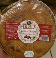 Mängden socker i Gâteau breton Caramel au beurre salé