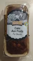 Mängden socker i Cake aux fruits Pur Beurre Berrou