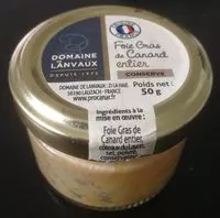 Mängden socker i Foie gras de canard entier