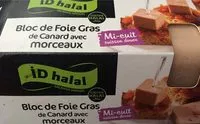 Mängden socker i Bloc de foie gras de Canard avec morceau