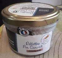 Mängden socker i Rillettes pur canard