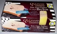 Mängden socker i Foie Gras Entier de canard Breton