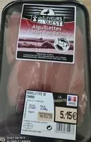 Mängden socker i Aiguillettes de Canard