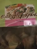 Mängden socker i Escargots préparés surgelés