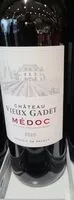 Mängden socker i Médoc château vieux gadet