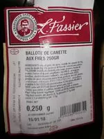 Mängden socker i Ballotte de canette