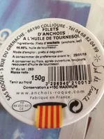 Mängden socker i ANCHOIS COLLIOURE