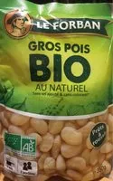 Mängden socker i Gros pois bio au naturel