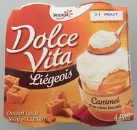 Mängden socker i Dolce Vita - Liégeois Caramel