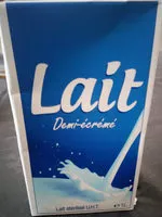 Mängden socker i Lait Demi écrémé