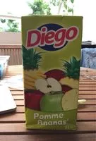 Mängden socker i Diego pomme/ananas