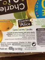 Mängden socker i Compote Pommes Poires Williams 4x100g promo