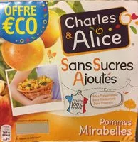 Mängden socker i Dessert fruitier pommes mirabelles