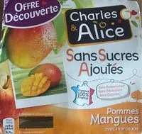 Mängden socker i Compote Pommes-Mangues sans sucres ajoutés