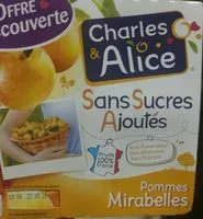 Mängden socker i Compotes pommes mirabelles s/s ajoutés