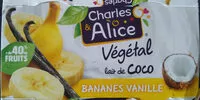 Mängden socker i Végétal lait de coco bananes vanille