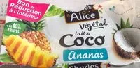 Mängden socker i Lait de coco ananas