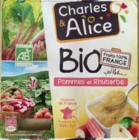 Mängden socker i Pomme Rhubarbe BIO