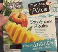 Mängden socker i Pommes Ananas sans sucres ajoutés