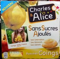 Mängden socker i Pommes Coings sans sucres ajoutés