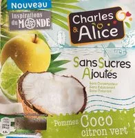 Mängden socker i Compote Pommes Coco Citron vert