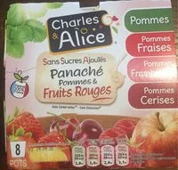 Mängden socker i Panaché pommes et fruits rouges